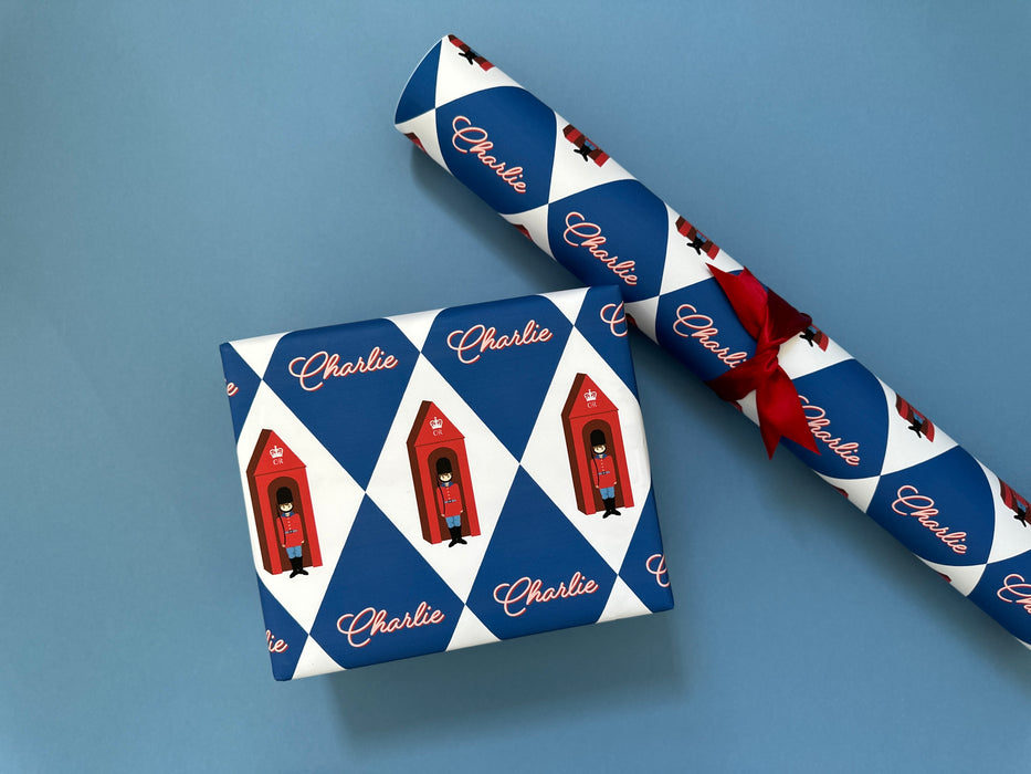 Personalised Changing Of The Guard Wrapping Paper