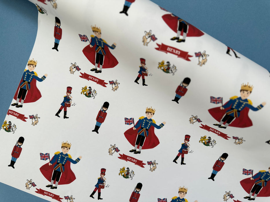 Personalised Birthday King Wrapping Paper