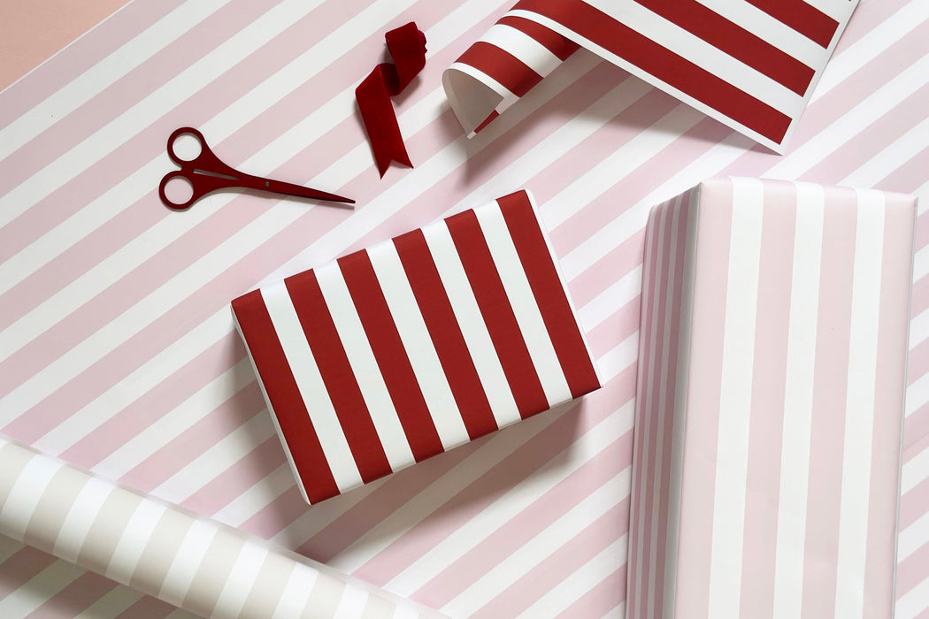 Valentine's Candy Stripe Wrapping Paper