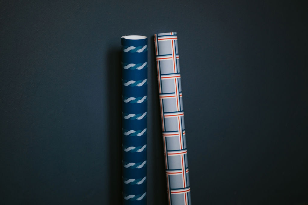 Winter Blues Heirloom Collection Wrapping Paper