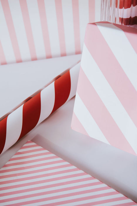 Valentine's Candy Stripe Wrapping Paper