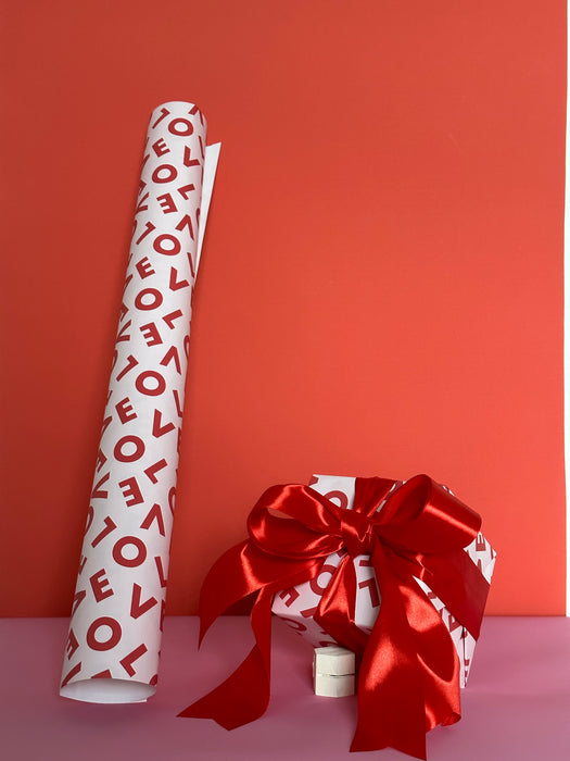 Valentine's Love Print Wrapping Paper