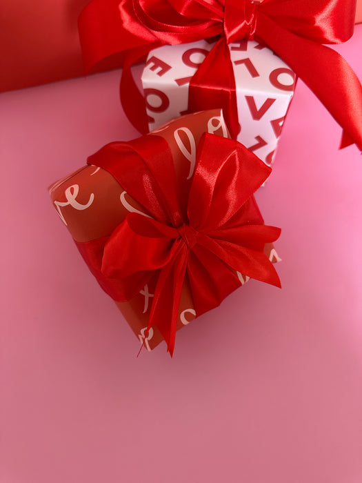 Valentine's Love Script Wrapping Paper