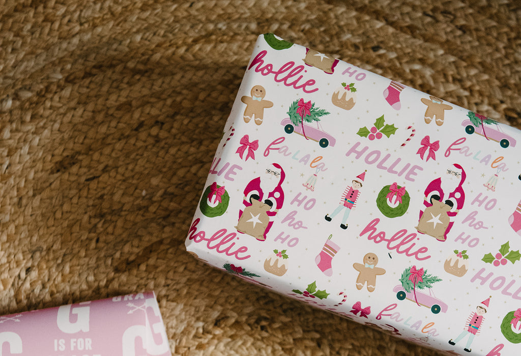 Personalised Christmas Falala Wrapping Paper