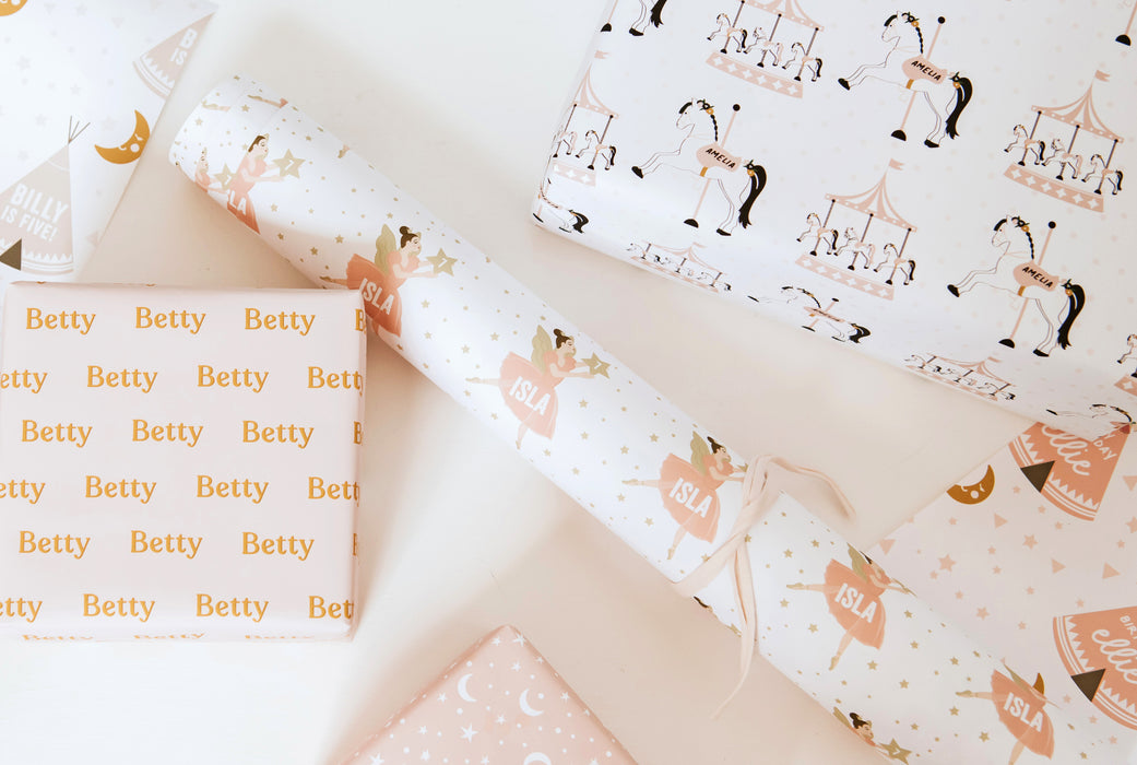 Personalised Ballerina Wrapping Paper